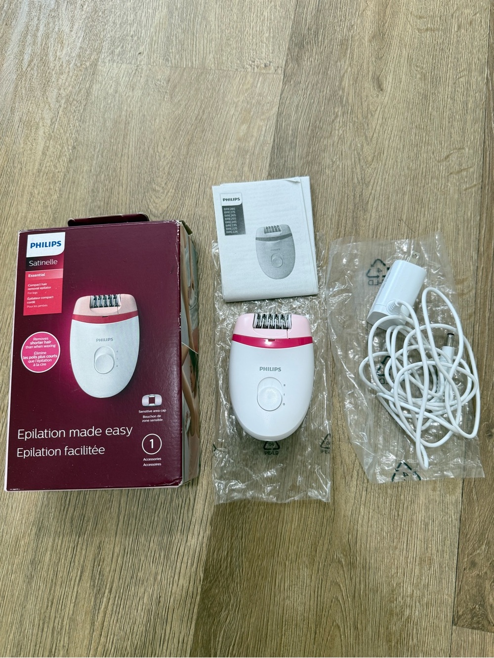Philips Norelco Satinelle Epilator BRE235/04 Open box